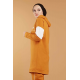  Hooded Printed Sports Suit Mustard Color