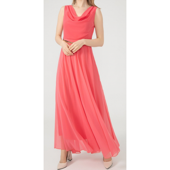 WOMEN'S Long chiffon Rose Dress  ( 4 Dresses package )
