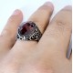 Silver 925 ring, with Ottoman design, inlaid with onyx stone